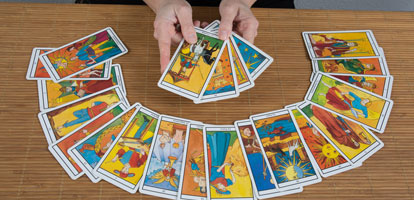 Divination of the future through the reading of the tarot cards