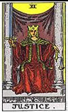 tarot card Justice