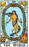 tarot card The world