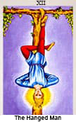love tarot The Hanged Man